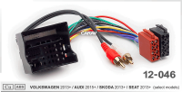 ISO адаптер VOLKSWAGEN 2013+/ AUDI 2015+ / SKODA 2013+ / SEAT 2013+ (select models) арт. 12-046